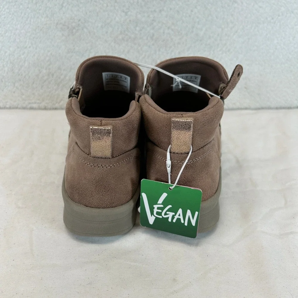 Skechers On-the-GO Joy Savvy Mushroom Brown Vegan Ankle Boots Mens 7‎ New